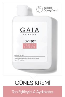Gaia London Ton Eşitleyici, Aydınlık Etkili Yüksek Koruma Ve Nemlendirici 50spf Uva/uvb 120 ml Güneş Kremi