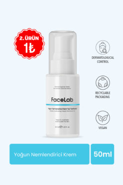 FaceLab Yoğun Nemlendirici & Bariyer Onarıcı Krem – Pantenol %6 ile Derin Nem ve Onarım