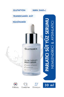 GLUTANEX Glow Therapy Milky Serum 30 ml – Glutatyon NMN NAD+ Traneksamik Asit İçeren Aydınlatıcı Serum