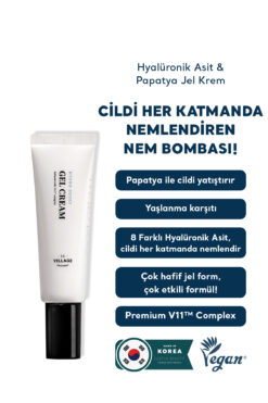 Village 11 Factory Hydro Boost Gel Cream - Vegan Nem Bombası 8 Farklı Hyalüronik Asitli Nemlendirici Jel Krem 50ml