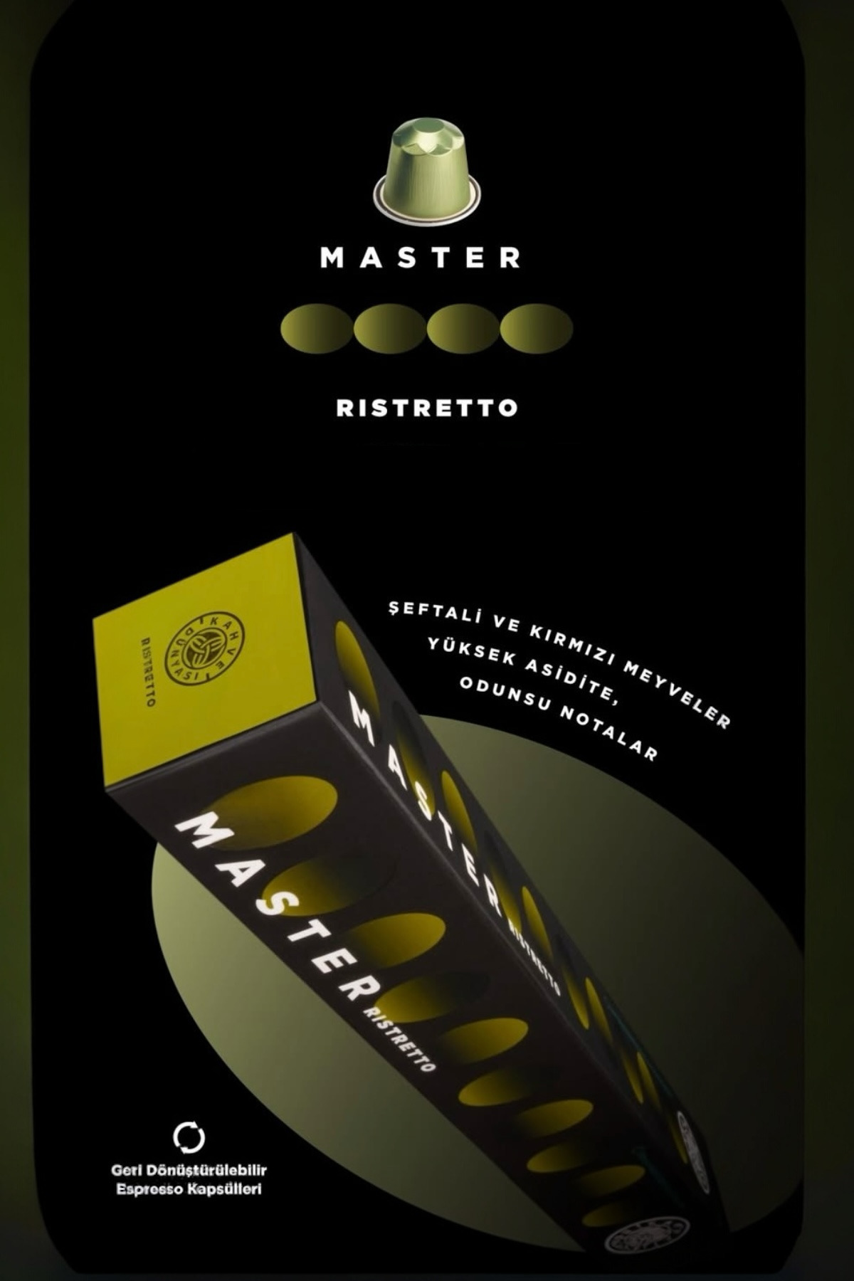 Kahve Dünyası Ristretto Kapsül Kahve 10’lu Kutu | Yoğun Aroma | Tüm Kapsül Kahve Makineleriyle Uyumlu