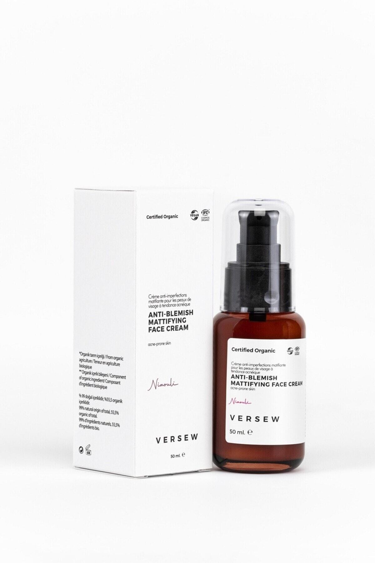 VERSEW Organik Anti Blemish Akne / Leke İzi Giderici Matlaştırıcı Yüz Kremi 50 ml - Görsel 2