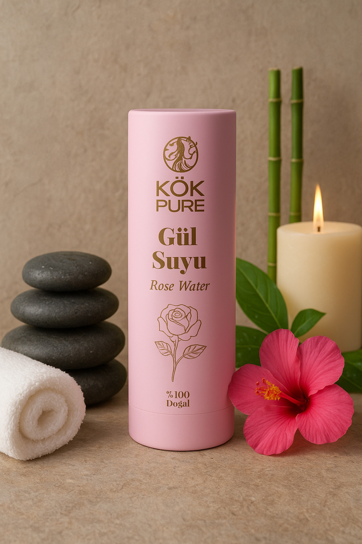 KÖK KOZMETİK Gül Suyu Gözenek Sıkılaştırıcı Aydınlatıcı Ve Arındırıcı Tonik %100 Doğal Ve Saf 100 ml