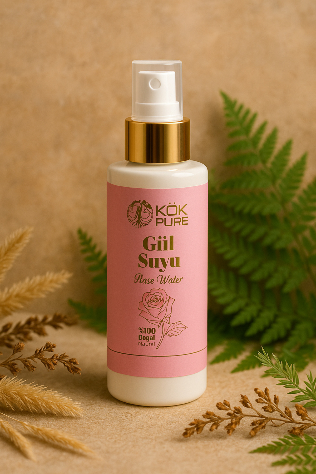 KÖK KOZMETİK Gül Suyu Gözenek Sıkılaştırıcı Aydınlatıcı Ve Arındırıcı Tonik %100 Doğal Ve Saf 100 ml - Görsel 2