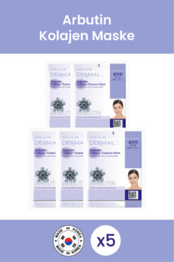 Dermal Beyazlatıcı, Nemlendirici Ve Arındırıcı Arbutin Kolajen Maske 23gr 5 Adet
