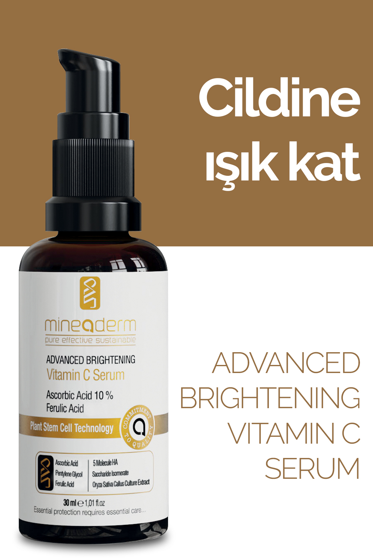 mineaderm Gelişmiş Aydınlatıcı Vitamin C Serum/advanced Brightening Vitamin C Serum - Görsel 3