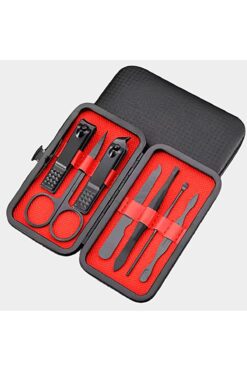 gaman Siyah Çantalı 7 Parça Profesyonel Kişisel Bakım Seti- Manikür&pedikür Set No:4