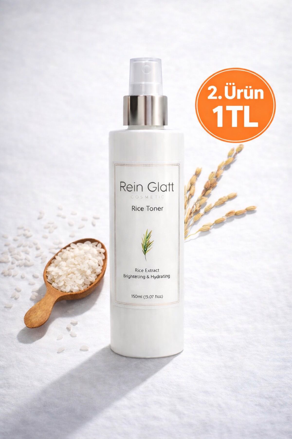 Rein Glatt Cosmetic Pirinç Mayası Beyazlatıcı Aydınlatıcı Leke Karşıtı Nemlendirici Tonik
