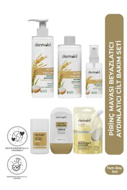 Dermokil Pirinç Mayası Beyazlatıcı Aydınlatıcı Cilt Bakım Seti