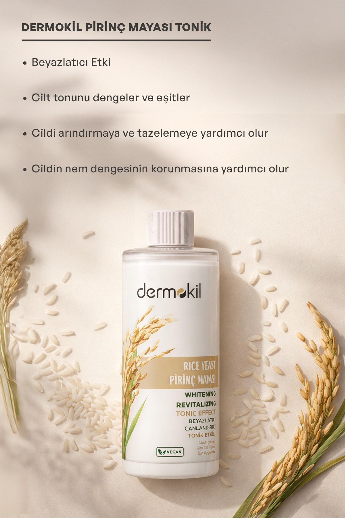 Dermokil Pirinç Mayası Beyazlatıcı Aydınlatıcı Cilt Bakım Seti - Görsel 3