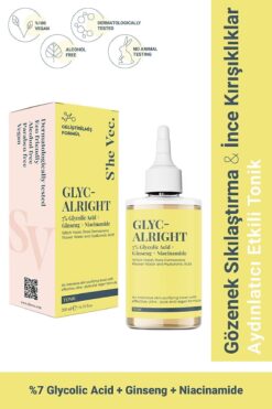 Watsons GLYC- ALRIGHT - Tüm Ciltler İçin Gözenek Sıkılaştırıcı Leke Karşıtı Tonik (200 ml)