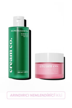 Cream Co. Arındırıcı Aydınlatıcı Akne Karşıtı Matlaştırıcı Nemlendirici İkili