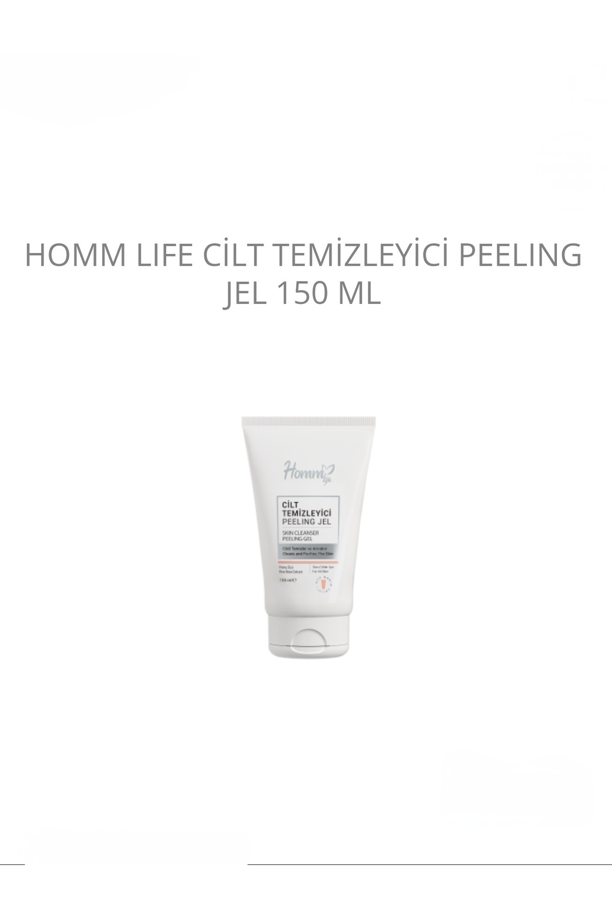 Homm Bitkisel Homm Lıfe Peelıng Jel Pirinç Özlü 150 ml Cilt Arındırıcı