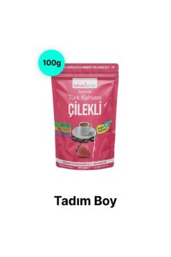 kahveciayhan 100g Çilekli Türk Kahvesi-sütlü (TADIM BOYU)