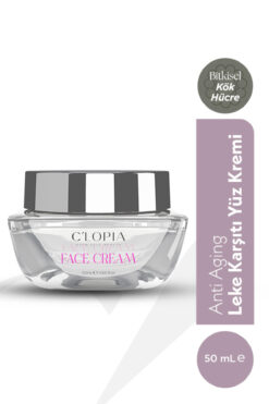 C'LOPIA BEAUTY Leke ve Yaşlanma Karşıtı Bitkisel Kök Hücre Yüz Kremi, Hyaluronik Asit, Niacinamide, C-Vit, Kolajen