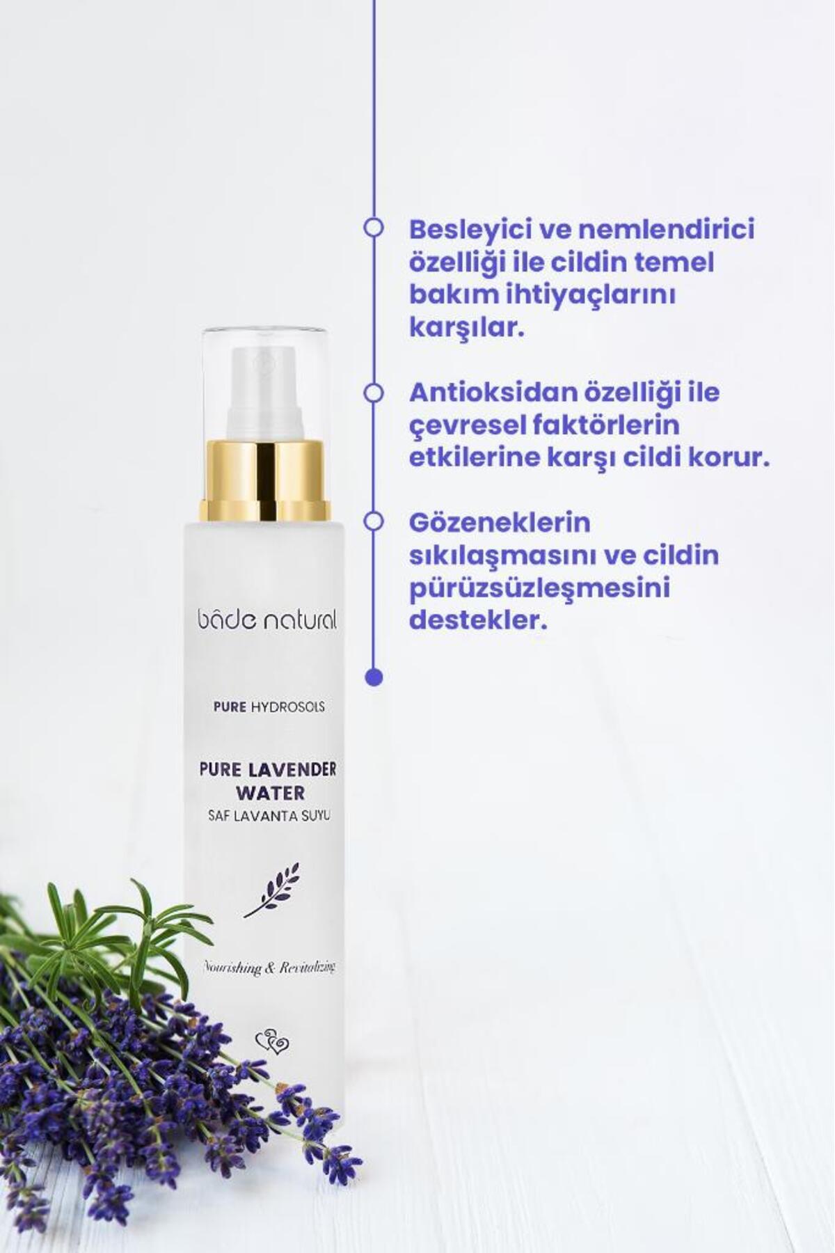 Bade Natural Lavanta Suyu %100 Doğal Ve Saf Canlandırıcı Ve Besleyici Etkili Tonik 100 ml - Görsel 2