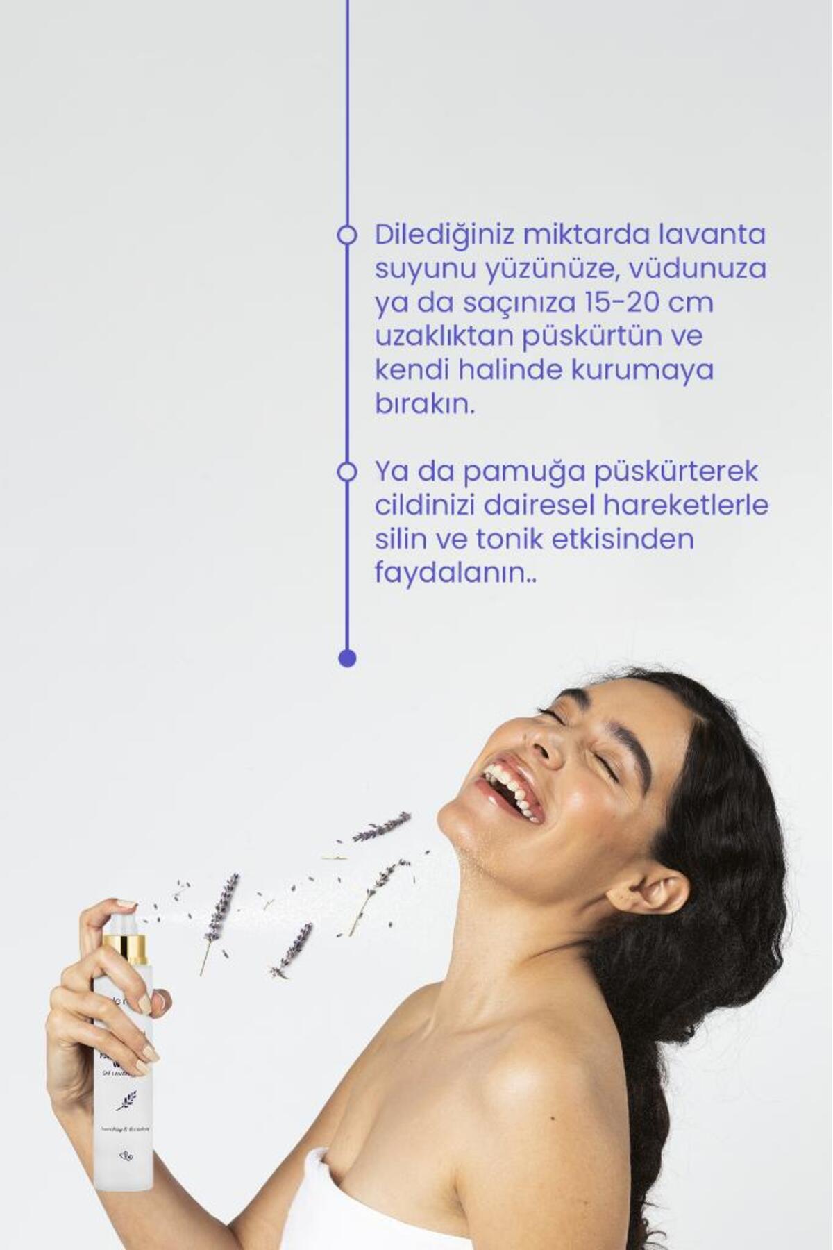 Bade Natural Lavanta Suyu %100 Doğal Ve Saf Canlandırıcı Ve Besleyici Etkili Tonik 100 ml - Görsel 3