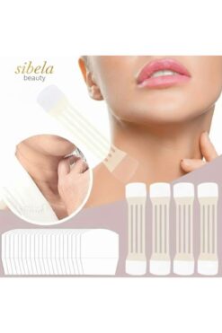 SİBELA BEAUTY GÜZEL GÖRMEK GÜZEL DÜŞÜNDÜRÜR 5 Adet Anında Germe Etkili Görünmez Boyun Bandı, Boyun Germe, Boyun Kaldırma,, Boyun Gerdirme Bandı