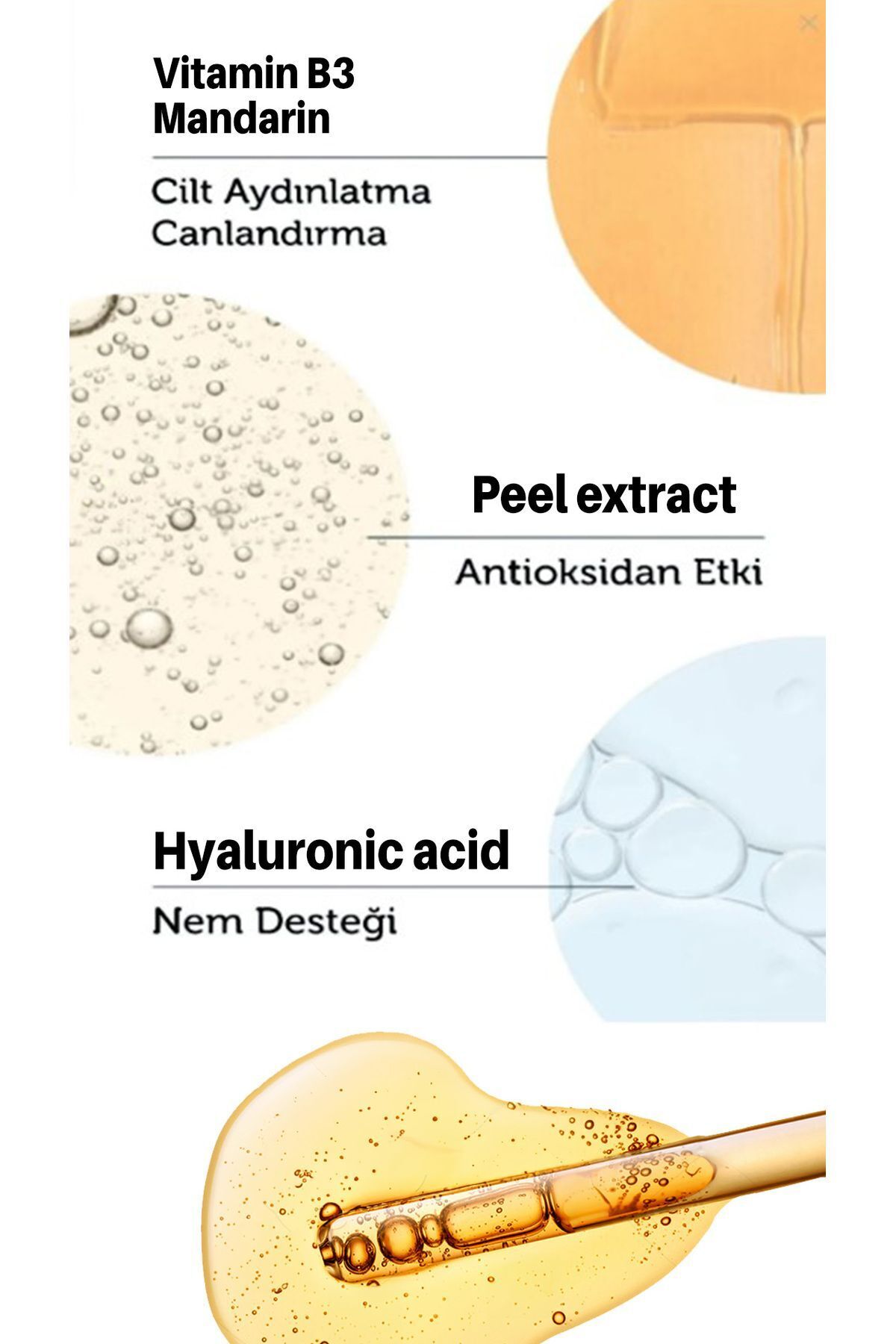 JADELL Vitamin C Hyaluronic Acid Canlandırıcı&aydınlatıcı Özellikli Yaşlanma Karşıtı Serum 30 ml - Görsel 2