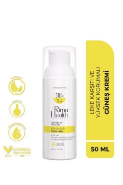 Rimu Health Products Lekeli Ciltler Için Cilt Tonu Eşitleyici Aydınlatıcı Güneş Kremi 50 ml