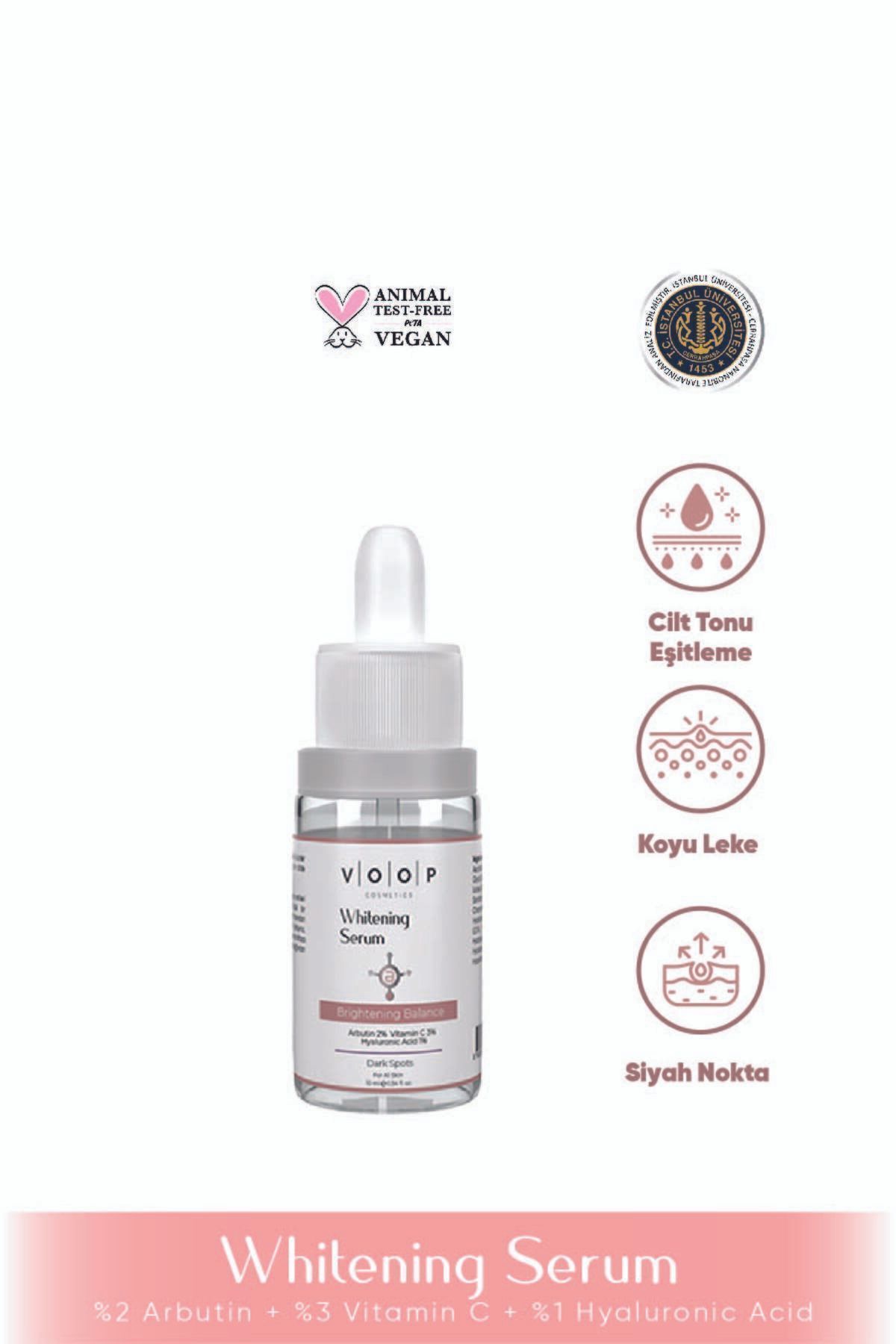 VOOP Whitening Ton Eşitleyici Mini Beyazlatıcı Serum 10 ml | %2 Arbutin, %3 Vitamin C, %1 Hyaluronik Asit - Görsel 3