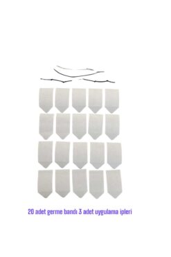 lasting beauty 20 Adet Ipli kaş Germe Bant Göz Boyun Germe Bandı Yüz Gerdirme Kaz Ayağı Görünmez Şeffaf Bant