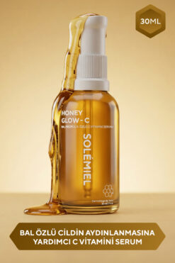 Solemiel Bal & Propolis Özlü Vitamin C Aydınlık Görünüm Veren Cilt Bakım Serumu 30 ml