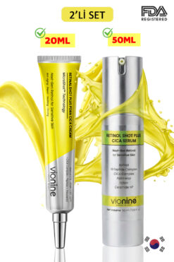 Vio nine Retinal & Retinol MicroShot™ Plus Set - 20 ML Krem + 50 ML Serum Made In Korea