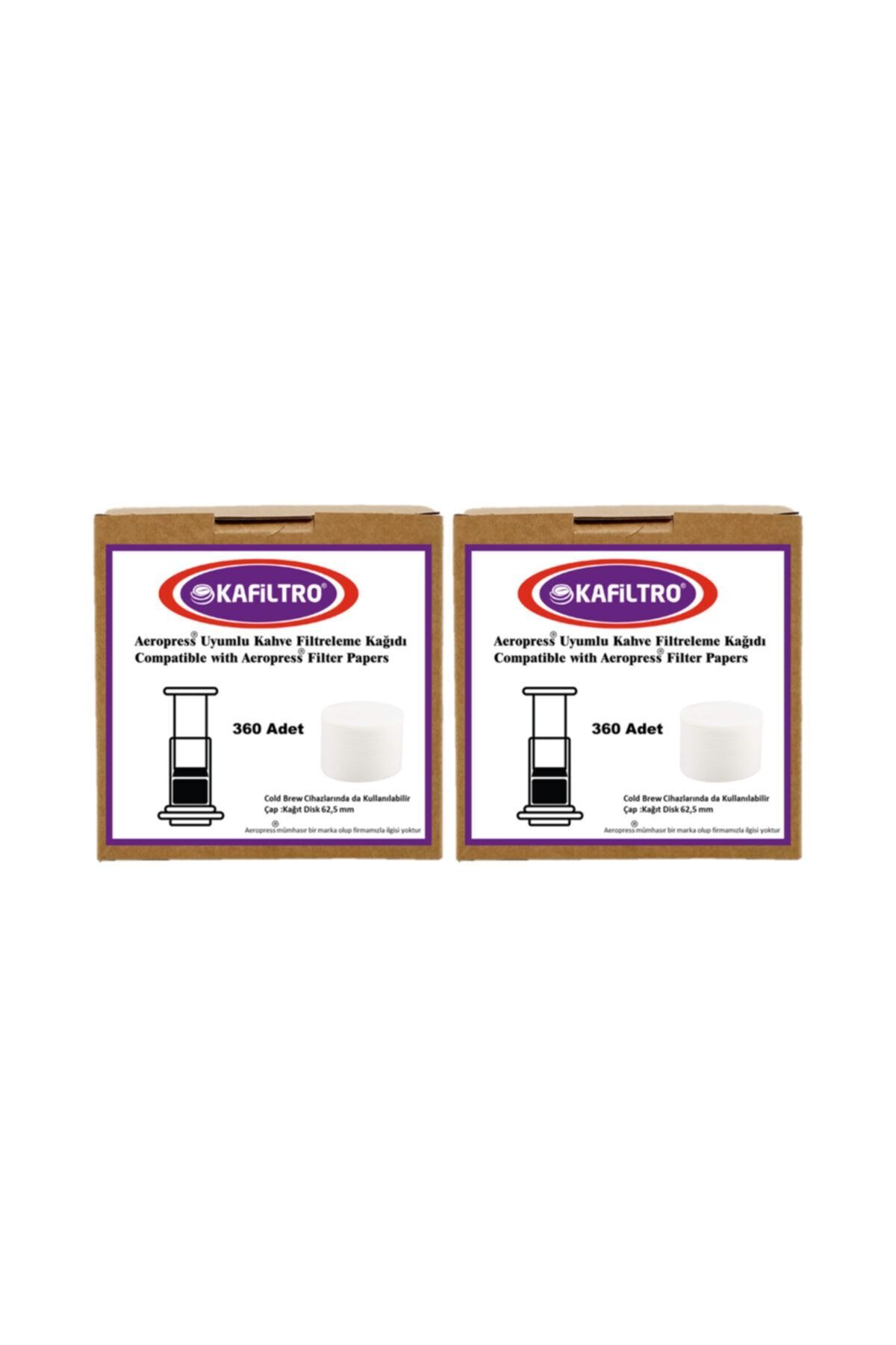 Kafiltro Aeropress Uyumlu Kahve Filtresi 2 Paket- 720a Det