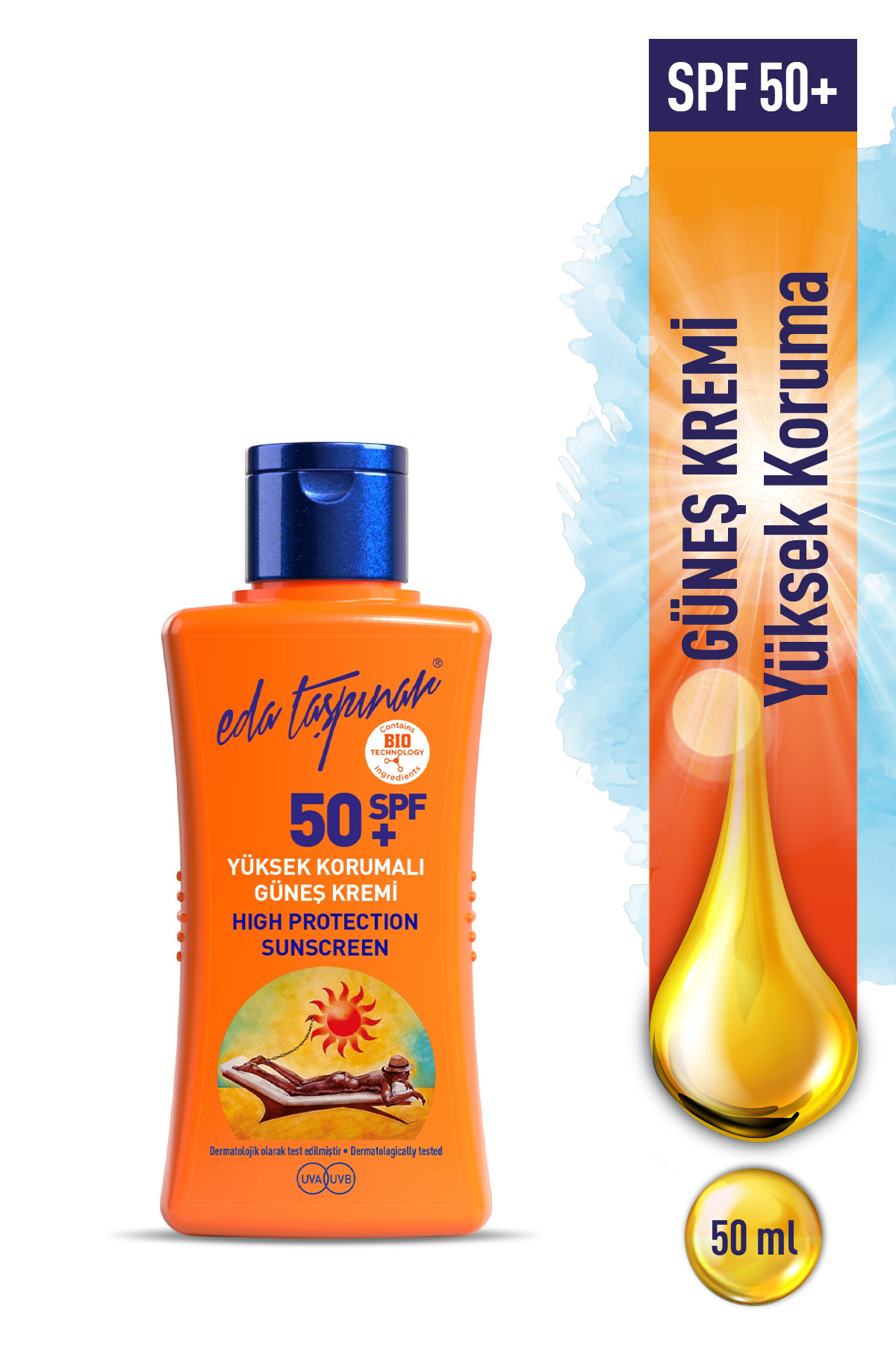 Eda Taşpınar Seyahat Boy Yüksek Korumalı Güneş Kremi Spf50+ - 50 ml
