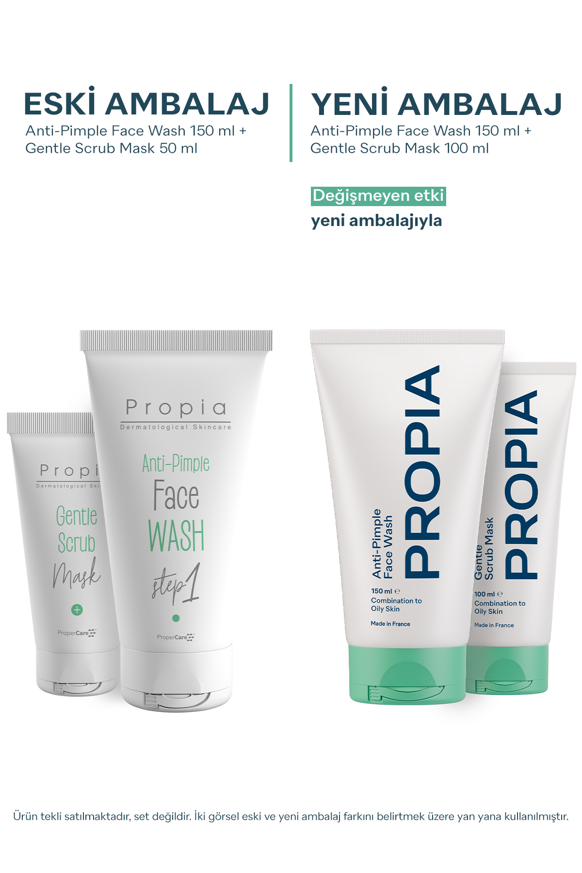 Propia Akne Eğilimli Ciltler İçin Siyah Nokta Karşıtı Ve Gözenek Sıkılaştırıcı Set Havlu Tac Hediyeli - Görsel 2