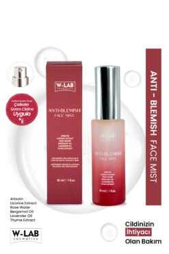 W-Lab Kozmetik Anti-Blemish Face Mist Sivilce, Leke Karşıtı  ve Gözenek Sıkılaştırıcı Yüz Spreyi 30 Ml