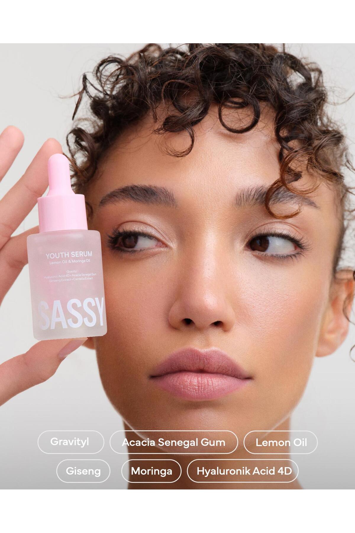 Sassy Go Canlandırıcı Ve Kırışıklık Karşıtı Youth Serum (ANTİOKSİDAN KOMPLEKS & HYALURONİC ACİD) 30ml - Görsel 3