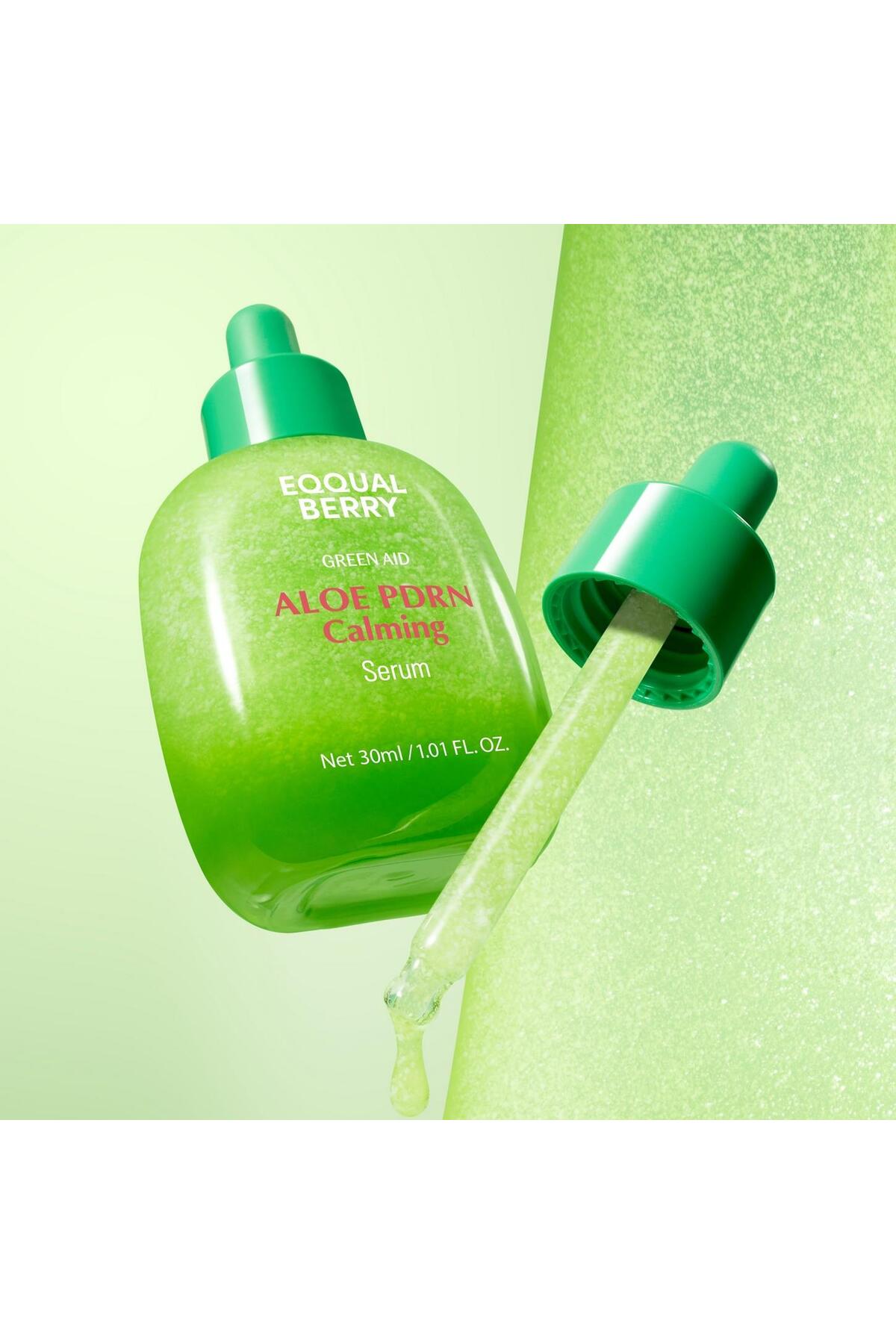 EQQUALBERRY Aloe PDRN Calming Serum – Hassas ve Akneye Eğilimli Ciltler için Yatıştırıcı ve Onarıcı - Görsel 2