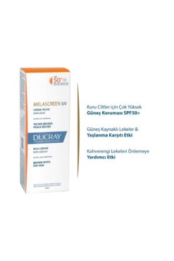 Ducray Melascreen Cream SPF50+ Kuru ve Lekeye Eğilimli Ciltler İçin Güneş Kremi 40 ml