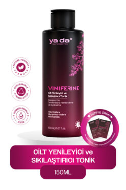 ya da multicosmetics Viniferine Cilt Yenileyici ve Sıkılaştırıcı Tonik, 150 ml, Niacinamide, Leke Karşıtı