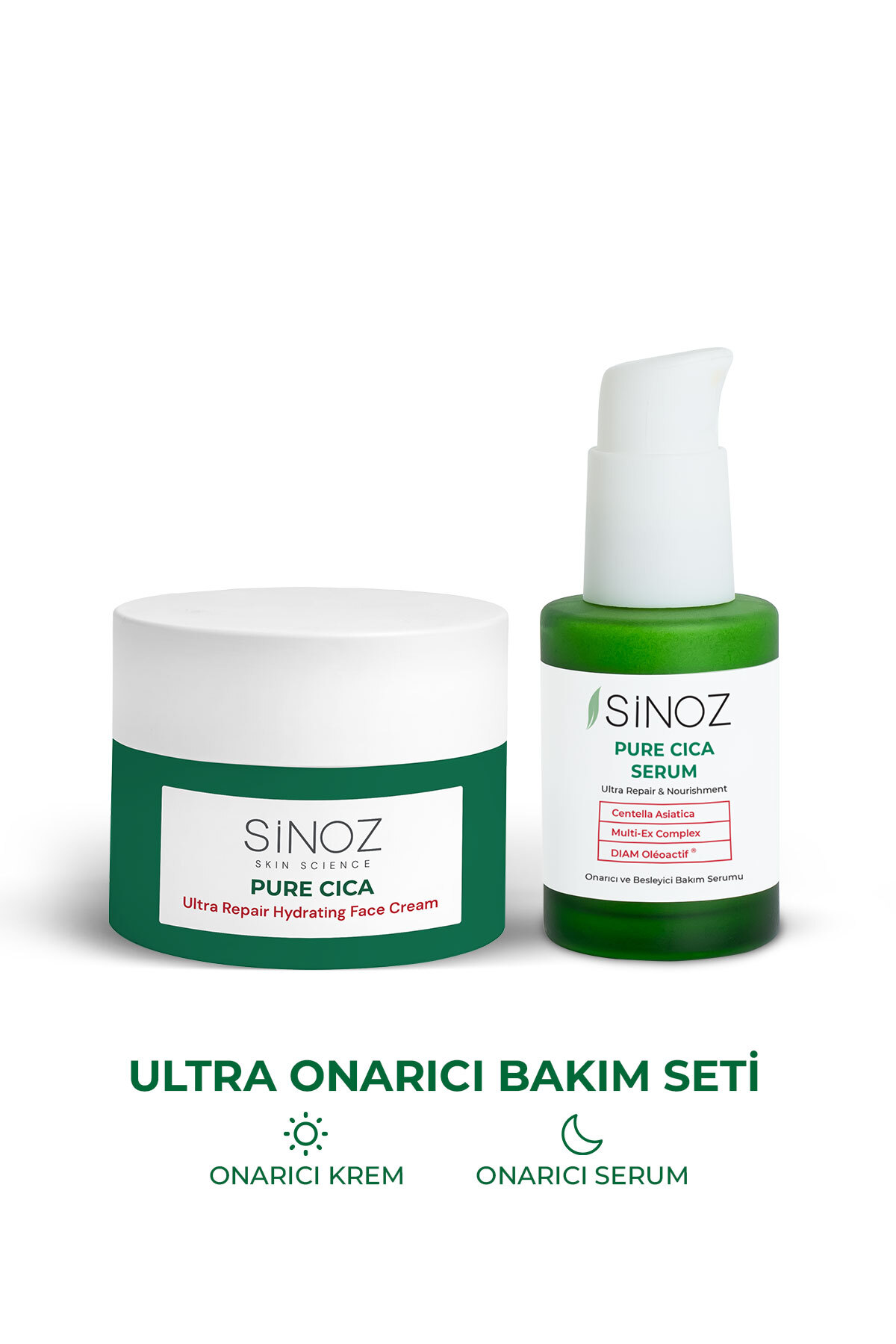 SİNOZ Pure Cica Ultra Onarıcı 2'li Bakım Seti