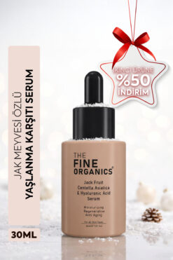 THE FINE ORGANICS Centella Asiatica Hyaluronic Acid Serum Onarıcı Yatıştırıcı ve Nemlendirici Jak Meyvesi Özlü 30 ml