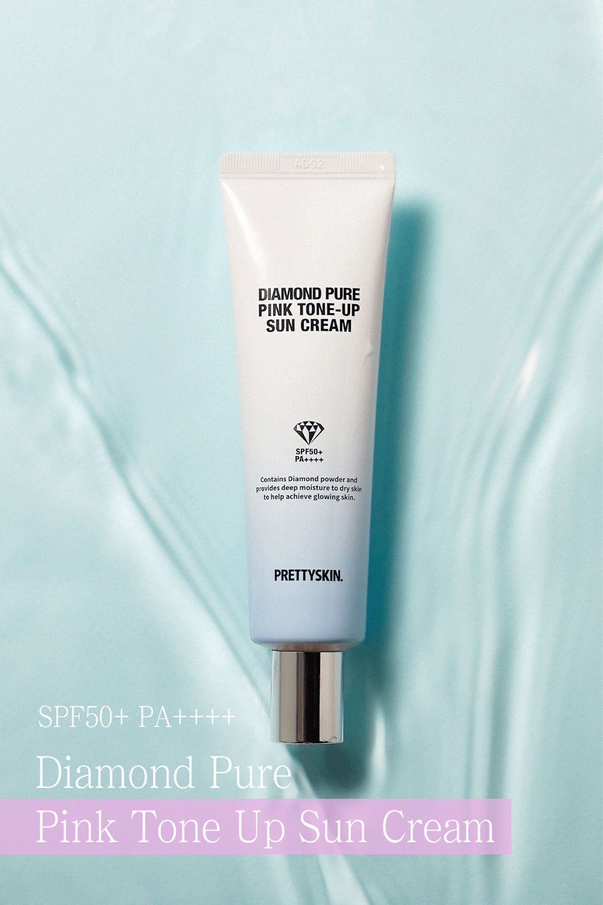 PRETTYSKIN Pembe Işıltılı Renk Tonlayıcı Yüksek Koruma Spf 50 Pa Renkli Güneş Kremi 50ml - Görsel 2