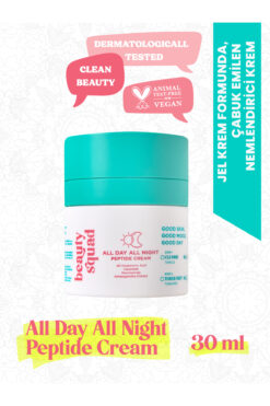 beauty squad Peptit & 8D Hyaluronik Asit Nemlendirici Krem 30 ml Peptide& All Day All Night Peptide Cream