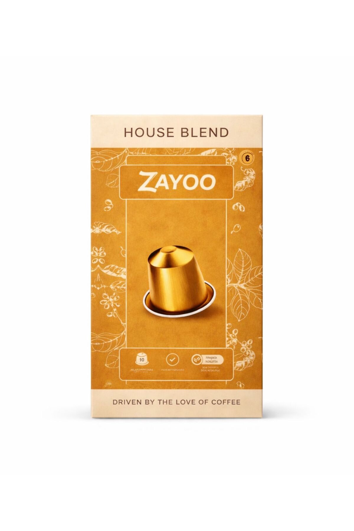 Zayoo Nespresso Uyumlu Alüminyum Kapsül - House Blend/Lungo 6 - 10 Kapsül