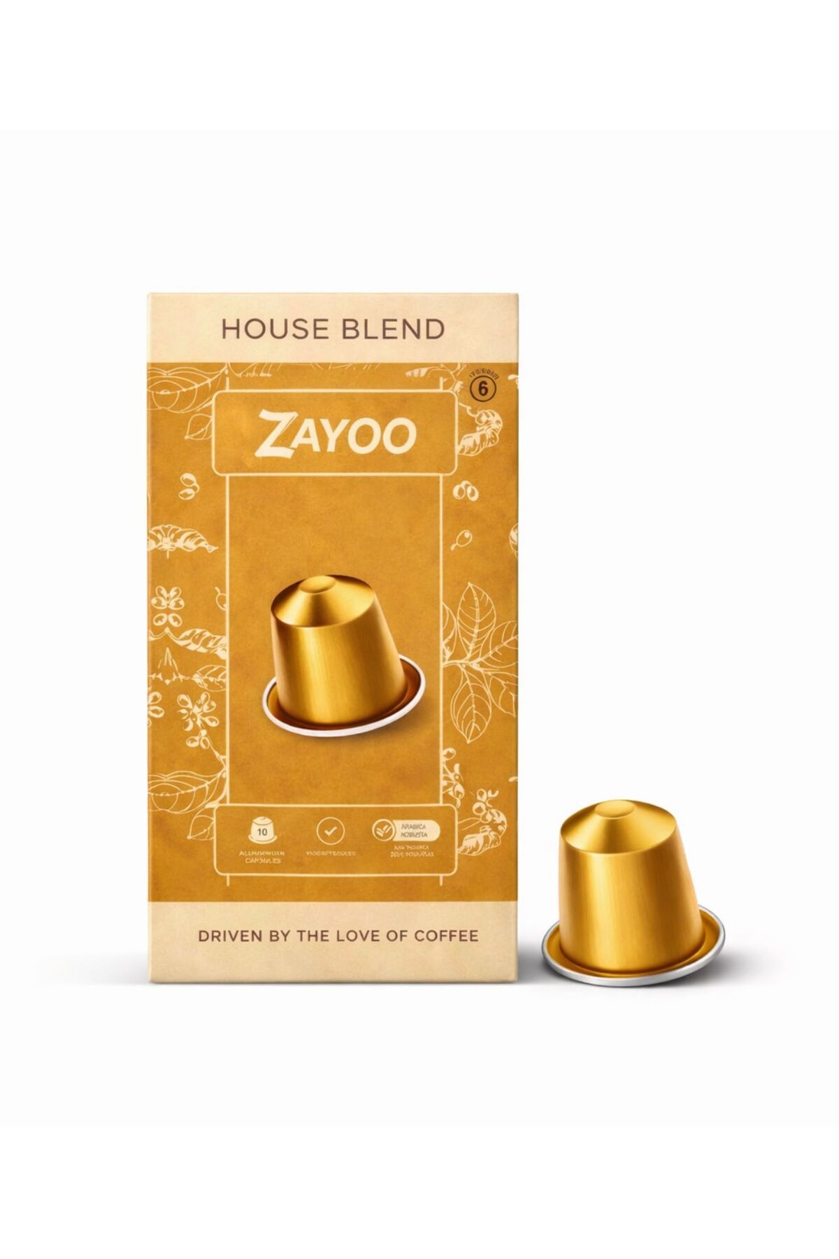 Zayoo Nespresso Uyumlu Alüminyum Kapsül - House Blend/Lungo 6 - 10 Kapsül - Görsel 3