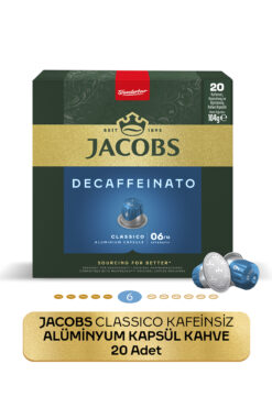 Jacobs Classico Kafeinsiz Nespresso Uyumlu Alüminyum Kapsül Kahve 20 Kapsül