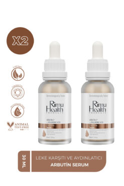Rimu Health Products Leke Karşıtı, Cilt Tonu Eşitleyici Ve Aydınlatıcı Arbutin Serum 2 li Fırsat Paketi