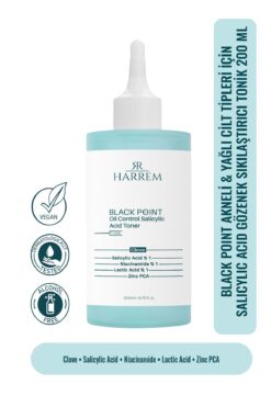 Harrem Akneli&yağlı Cilt Tipleri Için Saliyclic Acid Gözenek Sıkılaştırıcı Tonik 200 ml Black P.int