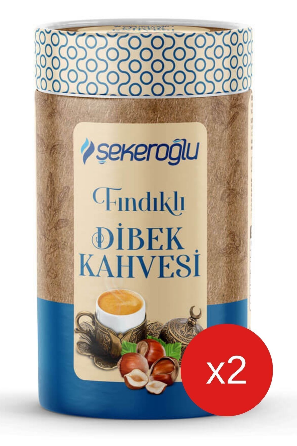 Şekeroğlu Fındıklı Dibek Kahvesi 200 gr Silindir ( 2 Adet )