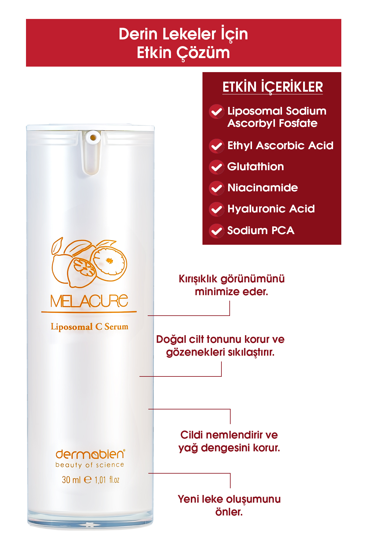 Dermabien Melacure® Liposomal C Serum 30ml - Görsel 2