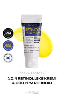DERMA FACTORY %0.4 Retinoid Leke Kremi Retinoid 4000 ppm Cream