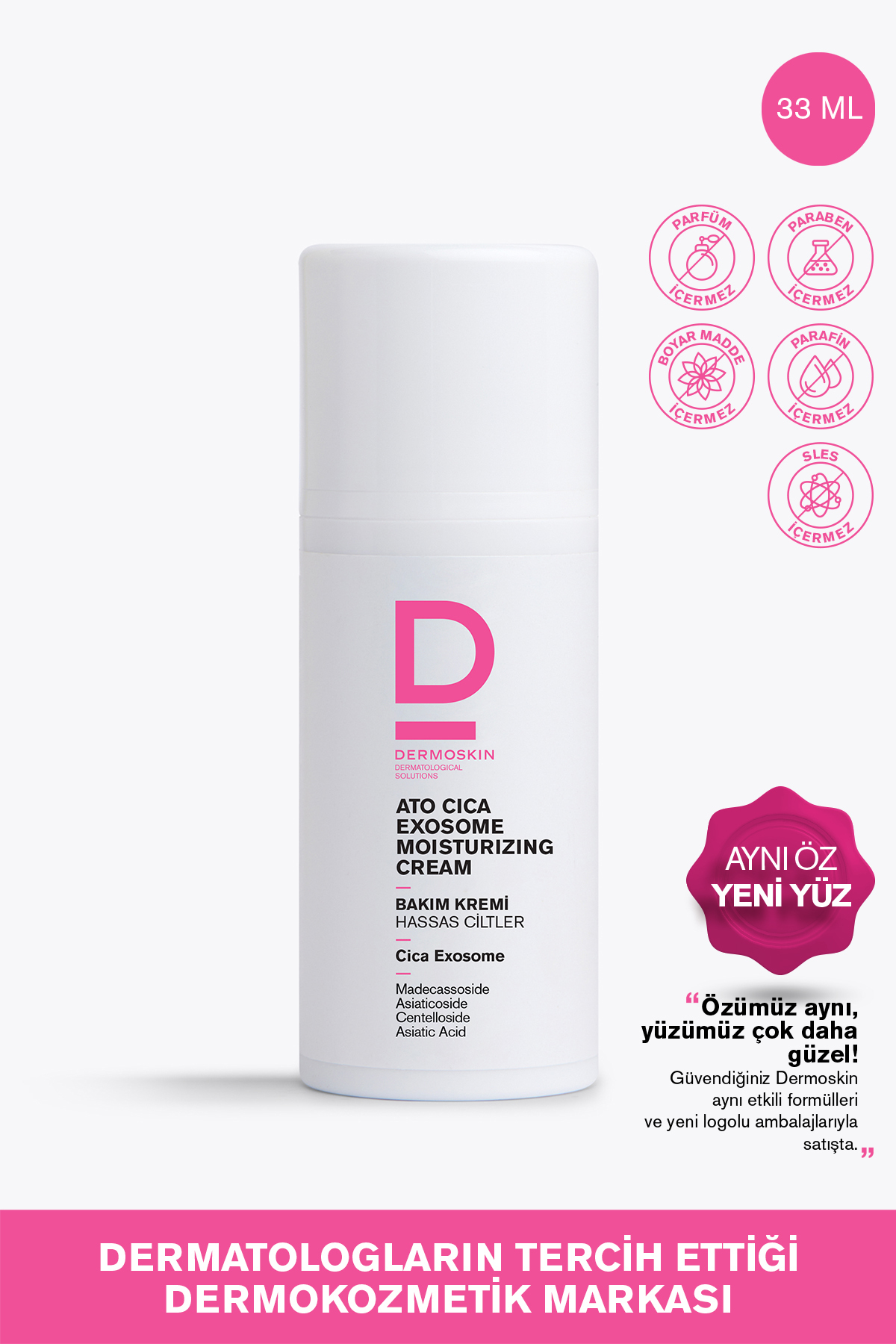 Dermoskin ATO Cica Exosome Nemlendirici Krem | Hassas Ciltler için Nemlendirici Bakım Kremi | 33 ml - Görsel 2