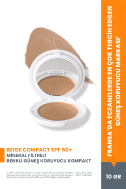 Avene Beige Compact Mineral Filtreli Kompakt Renkli SPF 50+ Güneş Koruyucu 10 gr